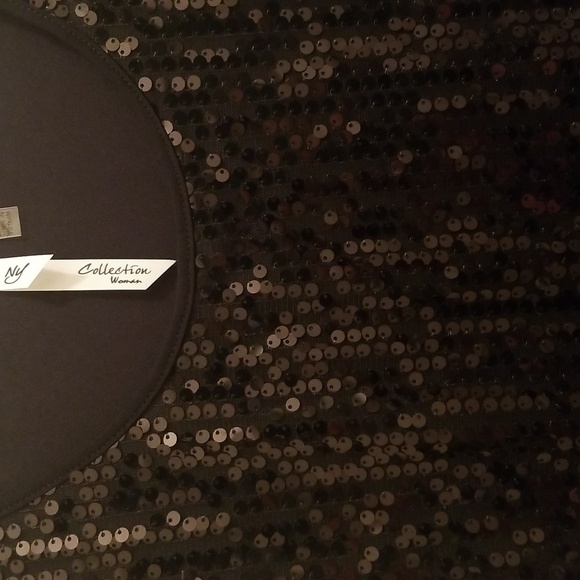 Black sequin tank top - Picture 2 of 3